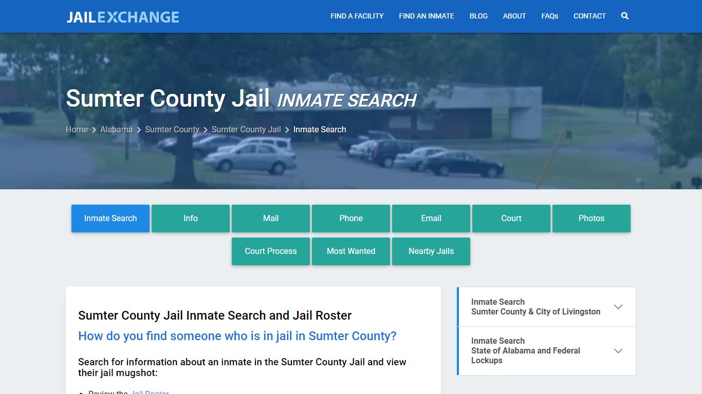 Inmate Search: Roster & Mugshots - Sumter County Jail, AL