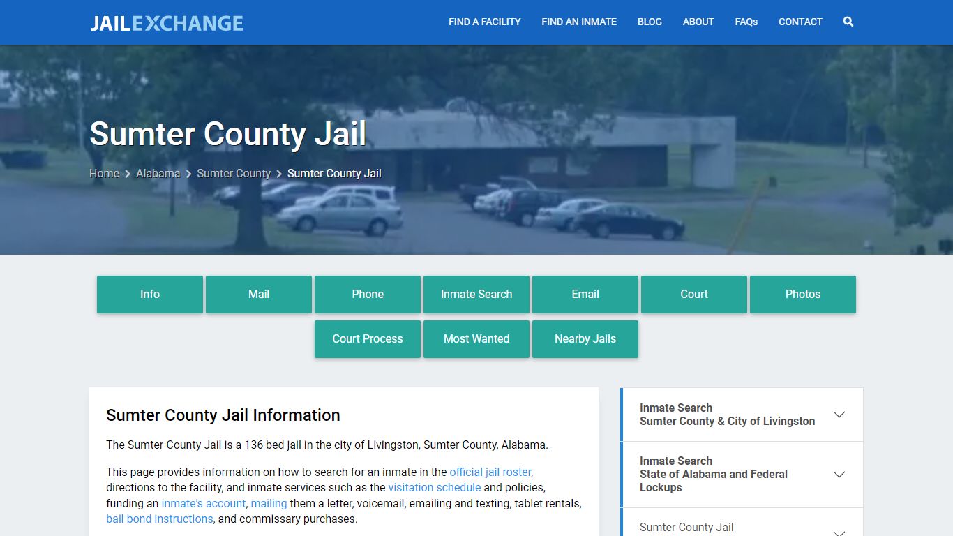 Sumter County Jail, AL Inmate Search, Information